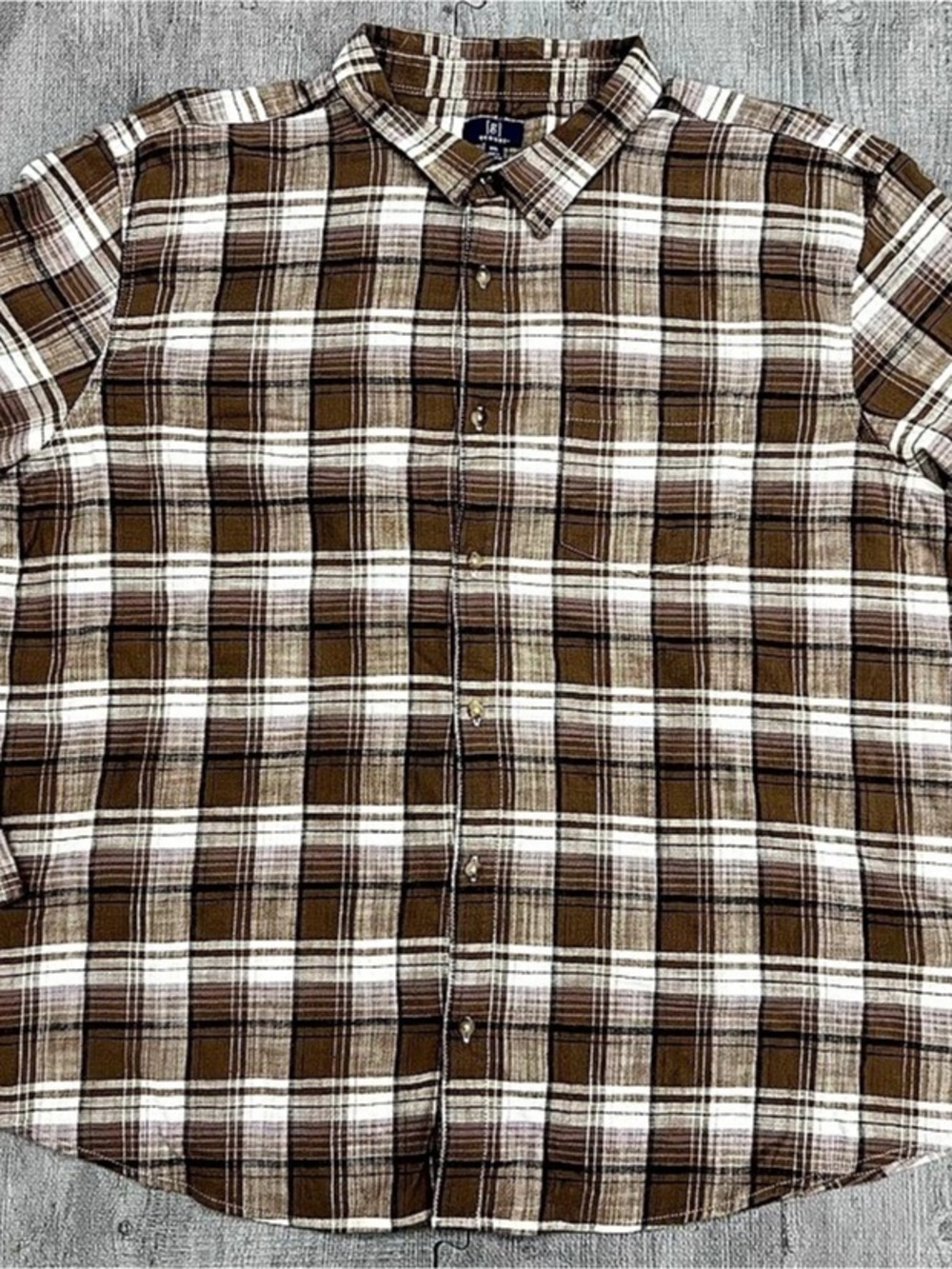 George Men's Plaid Button Down Shirt 3XL Like New